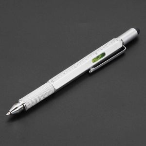 538TD Aluminum Mobile Phone Touch Level Meter With Scale Gadget Capaciative pen Replacement refill Ballpoint Pen Cross Screwdriver Flat-blade Screwdriver