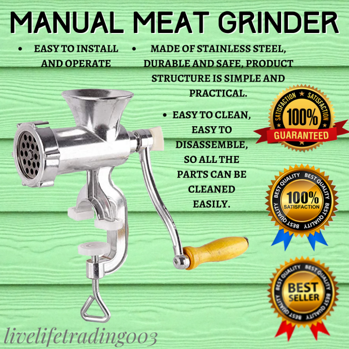 Best Seller MANUAL MEAT GRINDER Handle Operating Manual Meat