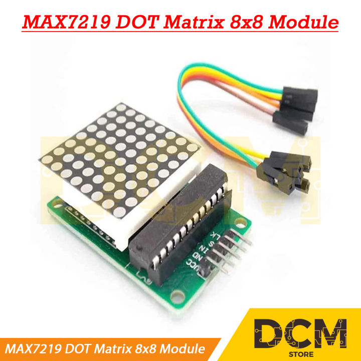 MAX7219 Dot LED Matrix Module 5V 8x8 MCU LED Display Control Module - View #12