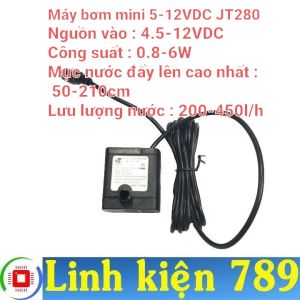 Máy bơm mini 12V JT180 / JT280 / JT580 / JT800 - Linh kiện 789