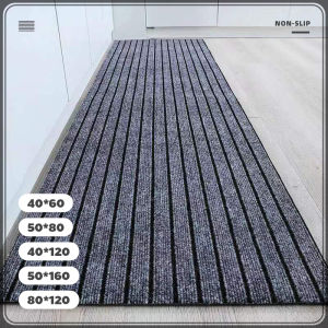 พรมเช็ดเท้า พรมตักฝุ่น แผ่นไนลอนปูพื้นหน้าห้อง ออฟฟิศ กันลื่นทนทานไม่เลอะง่าย ตัดได้ rug
