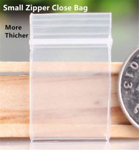 【NEW A 】PE Poly Small Pack-bag 1000pcs Super Thick Zip Lock Bags / Clear Plastic Mini Pouch Zipper Grip Resealable Jewelry Chip Package