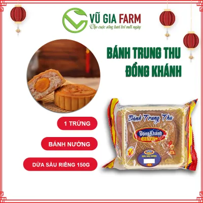 [BÁNH TRUNG THU] Bánh Nướng Trung Thu Đồng Khánh Dừa Sầu Riêng 1 Trứng (150g) Chính Hiệu Bông Lúa Vàng Được Phân Phối Chính Thúc Bởi Vũ Gia