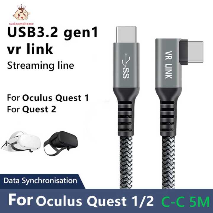 สำหรับ Oculus Quest Link Cable Elbow 60W USB Gen Link สาย