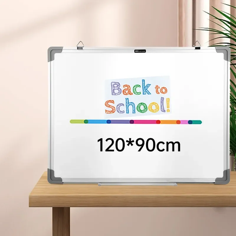 Deli Whiteboard 120 x 90cm Colorful Panel, Stainless Steel Hook, 9 Story Structure, Aluminum Frame for Longer Shelf Life EV900