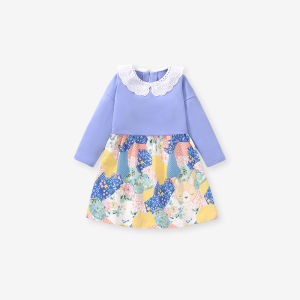 Váy Little Maven bé gái thu đông phong cách Âu Mỹ