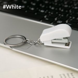JOYNCLEON Kim bấm dễ thương dập ghim nhỏ Keychain sinh viên xách tay cho văn phòng ràng buộc tạo tác nhỏ tinh tế dễ mang theo