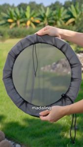 Rain Barrel Mesh Cover Water Buckets Mosquito Proof MeshCover Protective Cover Lid Drawstring