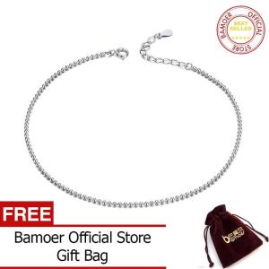 BAMOER Giảm Giá Hấp Dẫn Vòng Chân Mắt XÍCH HẠT Thiết Yếu Đơn Giản Vòng Tay Bằng Bạc Ý 925 Cho Chân Trang Sức Chuỗi Đeo Chân Bằng Bạc Cho Nữ SCT002 Tháng 6
