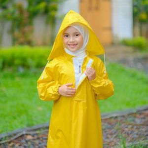 Jas Hujan Anak Laki Laki Perempuan Mantel hujan Anak Hijas Ponco