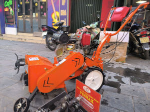 Máy xới đất cắt cỏ trục băm đa năng chạy dầu Kawasaki KW173