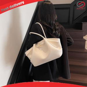 Women Girls PU Leather Large Capacity Tote Bag for Daily Commuting Travel