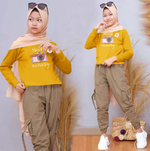FEMMESHOPA - SETELAN ANAK / SETELAN ANAK REMAJA / BAJU ANAK MURAH - YX SET CAMERA