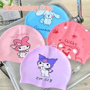 แว่นตาว่ายน้ํามืออาชีพสาวการ์ตูน Sanrio Kuromi My Melody Cinnamoroll แว่นตาว่ายน้ํากันน้ํา Anti Fog แว่นตาว่ายน้ําสําหรับเด็กของขวัญเด็ก