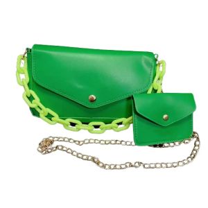 ems Fashion Korean New style Sling Bag 2in1 with wallet Chain Shoulder Bag cute color good quality