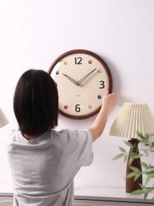Sacesr Mid-century Modern Creative Wall Clock Modern Minimalist Living Room Creative Wall Clock Dining Room High-end Home Decor FYWC 9H4B3