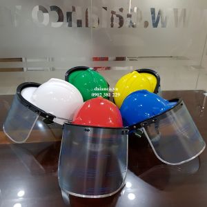 Nón Bảo Hộ Lao Động EAGLE Đài Loan có kính che mặt