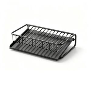 CHUN053634 Metal Soap Dish Open Wire Structure Self Draining Soap Holder Quick Draining Removable Drain Tray Bathroom Sink Organizer