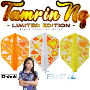 COSMO DART FIT FLIGHT AIR - Tamrin Ng Limited Edition (SHAPE) NORMAL HARD DARTS FIT FLIGHTS (SAYAP ARROW)