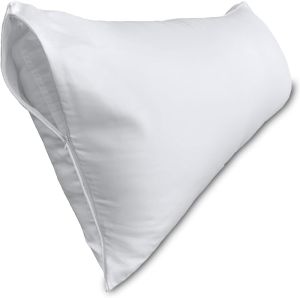 Body Pillow Cover  100% Cotton Body Pillow Pillowcase-Premium White Pillow Case with Double Zipper Fitted Breathable & Ultra Soft/600 Thread Count Covers for Easy Care 20x54 1 Pack