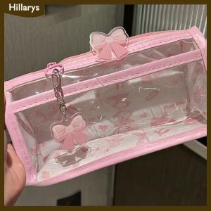 [Hillarys] Phim hoạt hình mờ bút chì trường hợp nhiều lớp dọc công suất lớn văn phòng phẩm lưu trữ túi trường cung cấp túi mỹ phẩm