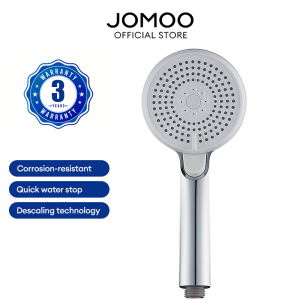 JOMOO 3 Modes Spray Shower Head High Pressure Rain Shower Head Rainfall Quick Water Stop ABS+Silicone Hand Shower