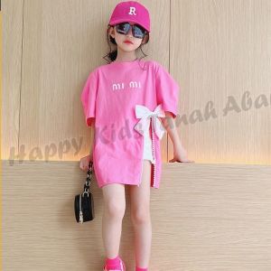 KAOS OVERSIZE 3-12 TAHUN ANAK PEREMPUAN KATUN / PAKAIAN ANAK OVERSIZE