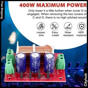 YLY-2088 Audio Speaker Modification Board 400W HiFi Frequency Divider with Adjustable Treble and Bass for Home Audio System
