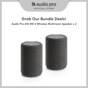 [ Bundle Deal ] Audio Pro A10 Mark II Wireless Multiroom Speaker x 2