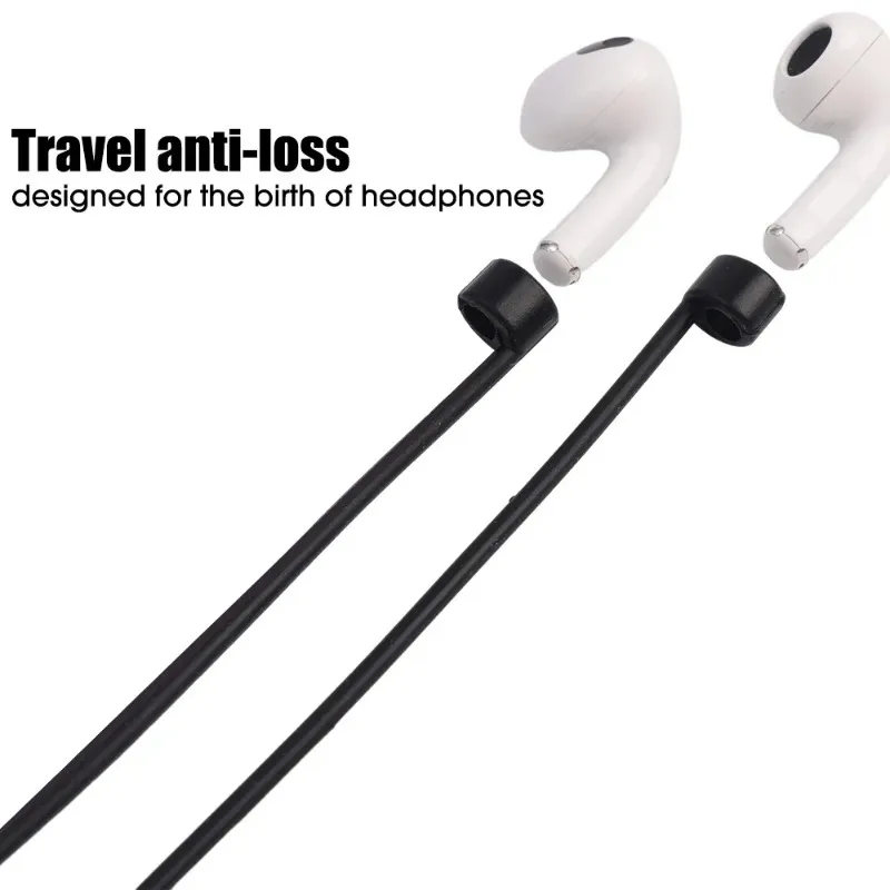4PCS Anti-Lost Sports Straps for Apple AirPods Pro Universal Anti-fall  Earphone Neck Rope Cord Headphones Silicone Wire Cable