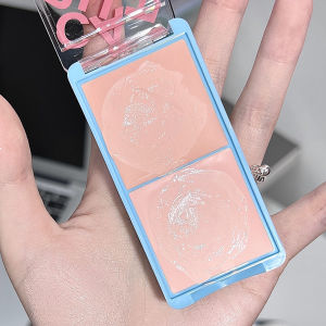 Two-tone Face Highlight Cream Expansion Brightening Pink Facial Highlighter Palette Natural Blush Moisturizing Matte Pink Rouge