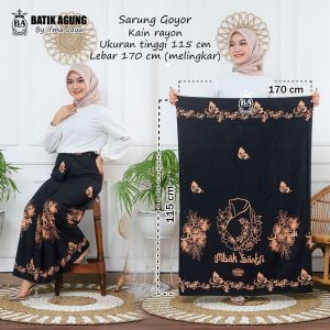 SARUNG SANTRI SANTRIWATI MOTIF MBAK SANTRI BULAT