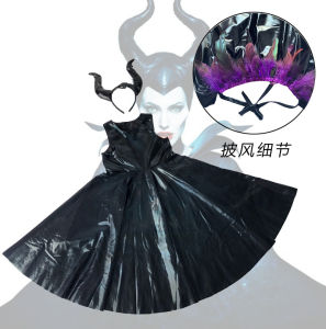 Halloween Girls Black Magic Cloak Movie Character Sleeping Spell COSTUME Parent-Child Performance Costumes