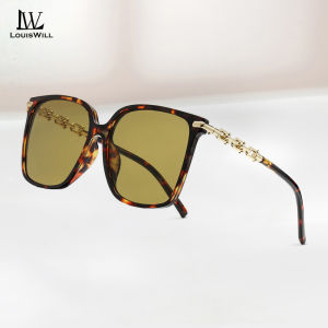 LouisWill Women Sunglasses Fashion Sunglasses UV400 Summer Sunglasses Anti Glare Driving Fishing Glasses Vintage Retro Large Frame Summer Sun Glasses