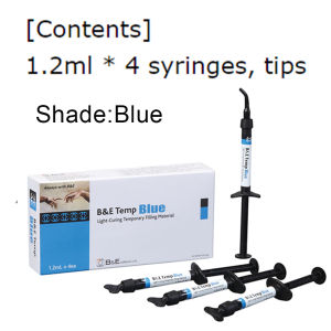Dental Temporary Materials Blue Flowable Resin Light Cure Filling Restorative Temp It Abutment Sealing Dentist Clinic Products Goods