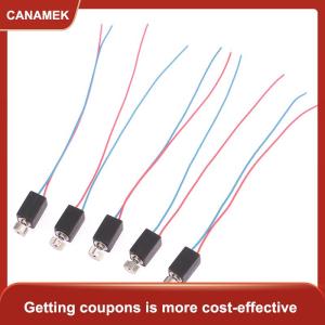 【CANAMEK 】 5Pcs 4mmx8mm 0408 Mini Micro Vibration Motor DC 3V Hollow Cup Coreless Motor Small with Eccentric Wheel DIY Massager Toy