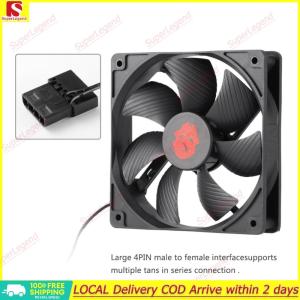 【Big Sale】12cm 4 Pin High Speed Desktop Chassis Fan Large Air Volume PC Case Radiator【SuperLegend】