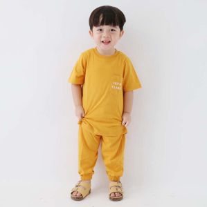 Lily And Clark Setelan Piyama Anak Perempuan dan Laki-Laki Warna Mustard - PC02