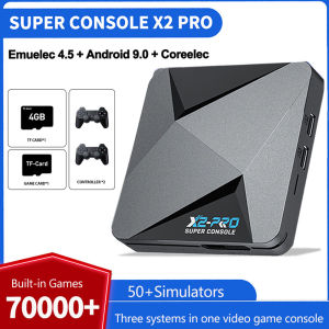 Super Console X2 PRO 60+Simulators 70000+Games Installed Super Console Retro Home Video Game Console Three System Wireless-Top Box
