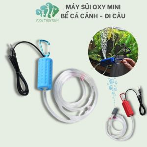 Máy Bơm Sủi Khí Oxy Mini Hiệu Suất Cao - Loại Tốt Cho Hồ Cá Hàng Đầu