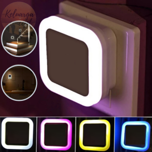 Keluarga LED Night Light Mini Light Sensor Control Nightlight Lamp For Children Kids Living Room Bedroom Lighting (UK Plug 3Pin)