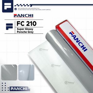 ROLL 152Cm Sticker FANCHI FC210 Super Gloss Forsche Grey Glossy / ROLL