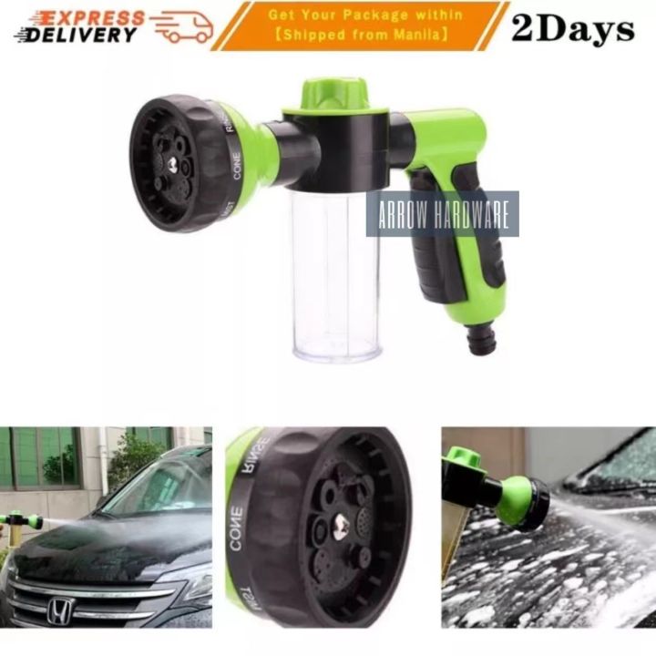 Multifunction Portable Auto Foam Water Gun High Pressure 3 Grade Nozzle