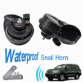 Universal dual tone car horn 12V 300DB electric snail train horn motorcycle truck SUV for waterproof horn. 