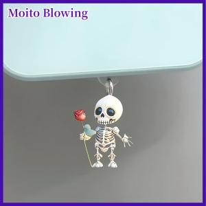 Moito Mobile Phone Dust Plug Pendan Cute Cat Dog Shamrock Decoration Hanging Pendant For IPhone Type-C Charging Port Anti-Dust Plug