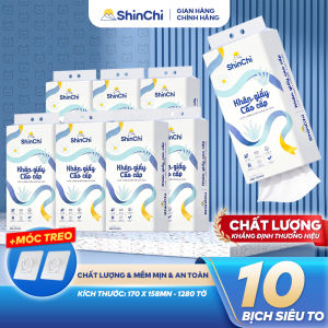 [SIÊU TO CAO CẤP] Giấy Vệ Sinh Treo Tường Shin Chi Thùng 10 8 6 Bịch Dải Lụa Combo Tiết Kiệm 1280 tơ`