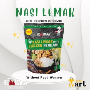 Nasi Lemak with Chicken Rendang