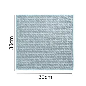 เนื้อ ผ้าเช็ดกระจก Waffle 30x30cm ผ้าเช็ดอเนกประสงค์เนื้อนุ่มซึมซับน้ำดีเยี่ยม ผ้าเช็ดบาร์ บาริสต้า ซับน้ำได้ดี