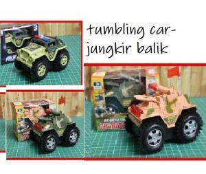mainan mobil jungkir balik mainan stunt car police mobil tumbling car tank jungkir balik mainan mobil anti tabrak mobil atraksi mainan mobl akrobat
