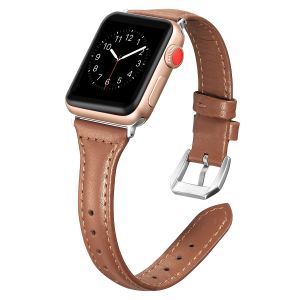 high quality Leather Loop compatible with apple watch ultra 2 49mm Slimmer Strap iWatch series 9 8 7 6 5 4 3 se 2 Band 41mm 45mm 40mm 44mm 42mm 38mm Smart Watch Strap